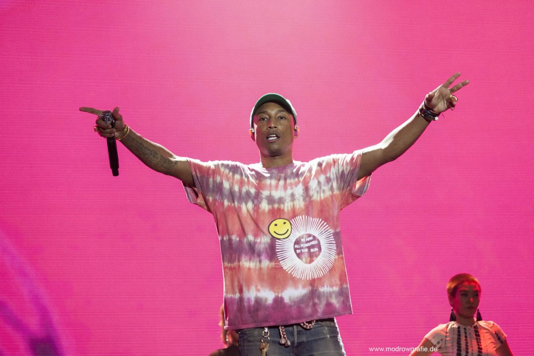 Germany, Hamburg, Barcley Card Arena, Volkspark, Concert, .Global Citizen Festival on 06.07.2017, the night before G20 Summit, in the Barclaycard Arena in Hamburg. The performing artists are Pharrell Williams,  The festival is organized by the social action platform Global Citizen.