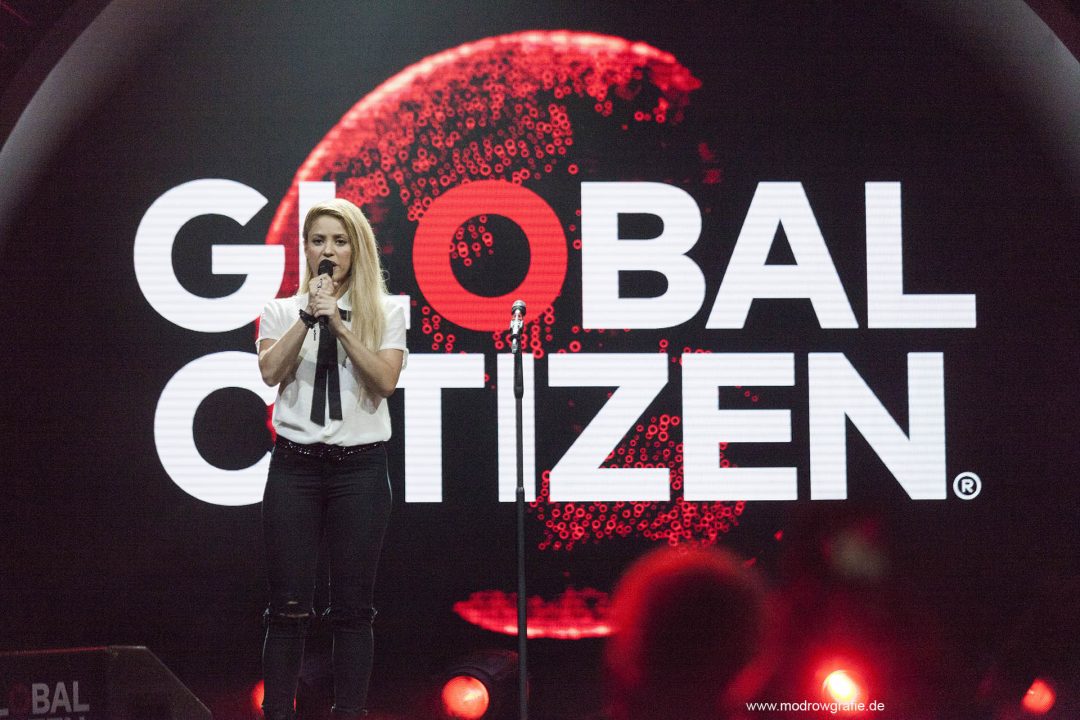 Global Citizen Festival on 06.07.2017, the night before G20 Summit, in the Barclaycard Arena in Hamburg. The performing artists are Shakira, The festival is organized by the social action platform Global Citizen.