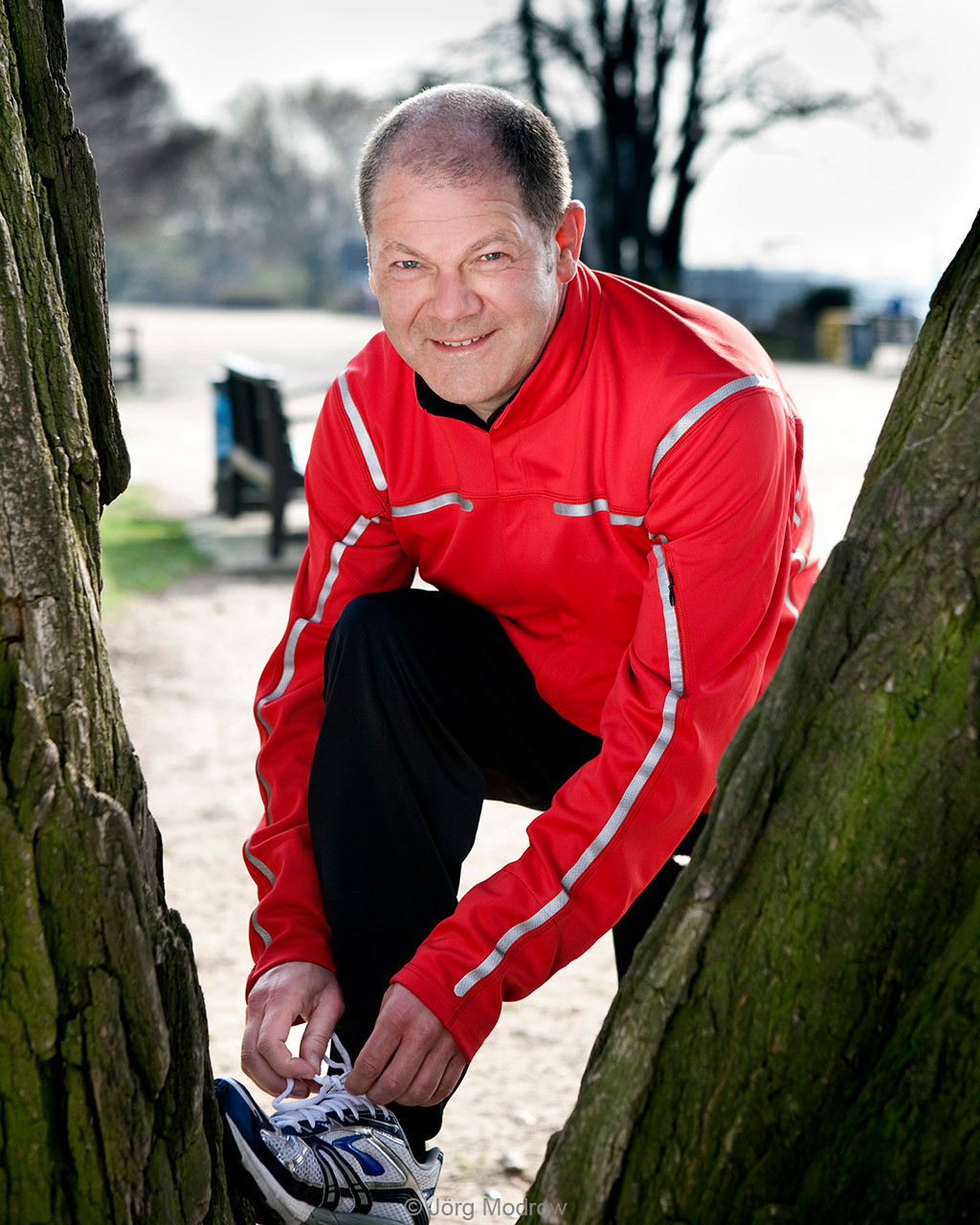 Businessportrait, Portraitfotografie, Olaf Scholz, als Buergermeister von Hamburg für Runners World